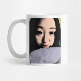 BEAUTIFUL FUNNY ASIAN GIRL POP ART COLOR Mug